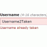 Username2Taken